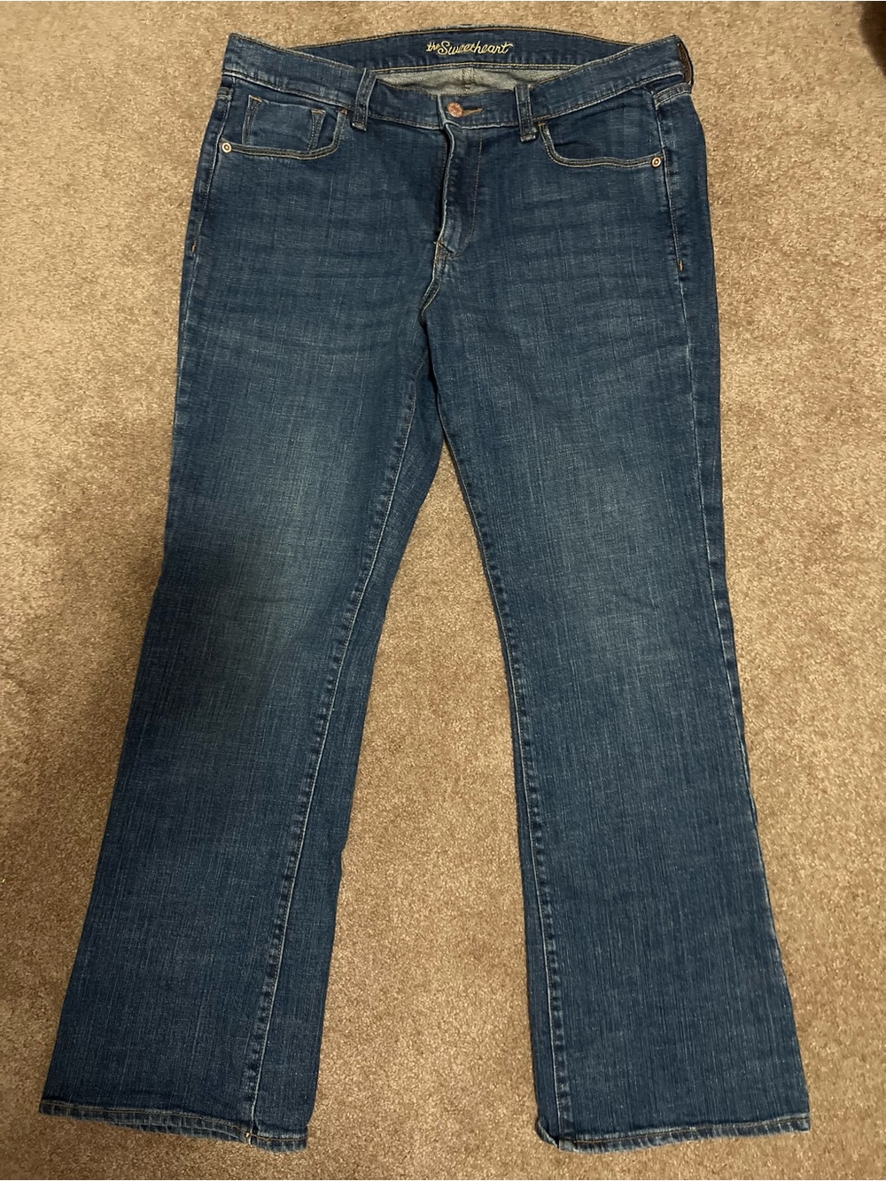Old Navy Women's Dark Blue Flare Jeans